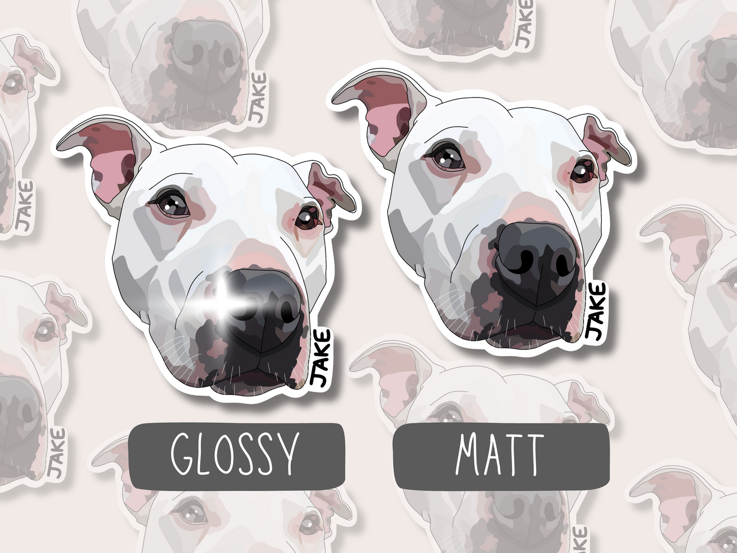 Custom Pet Portrait Sticker