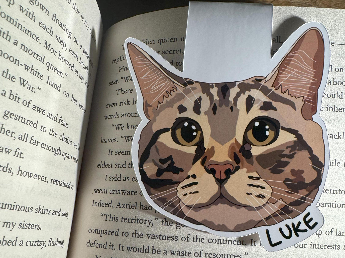 Custom Magnetic Pet Portrait Bookmark