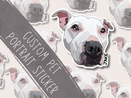 Custom Pet Portrait Sticker