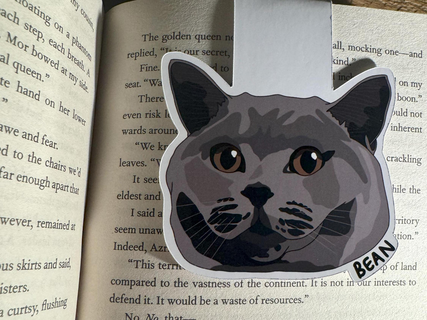 Custom Magnetic Pet Portrait Bookmark