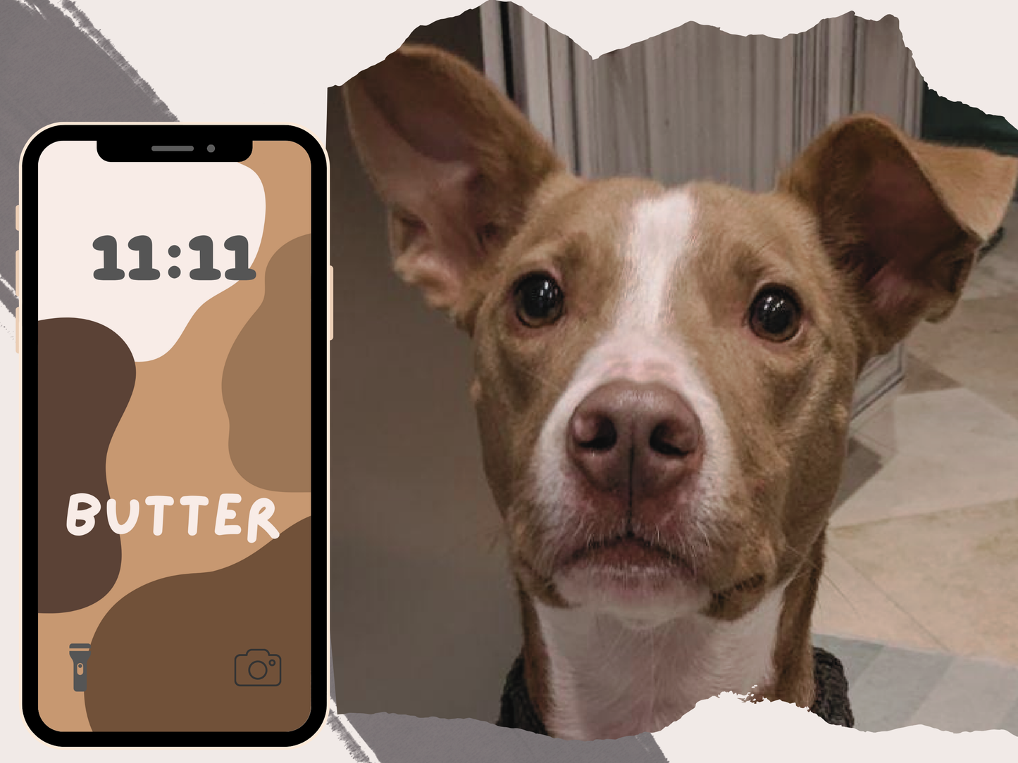 Custom Pet Fur Digital Phone Wallpaper