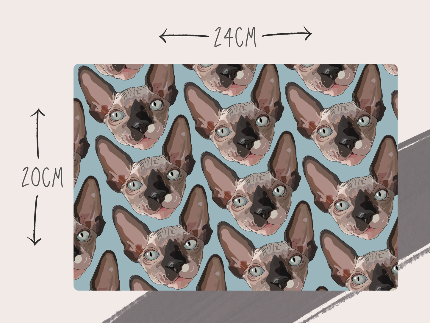 Custom Pet Portrait Mouse Pad