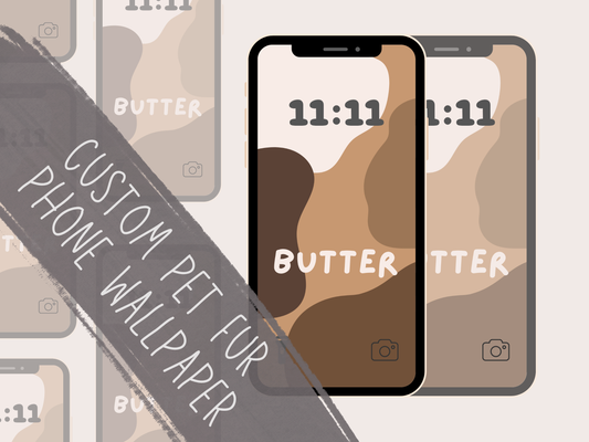 Custom Pet Fur Digital Phone Wallpaper