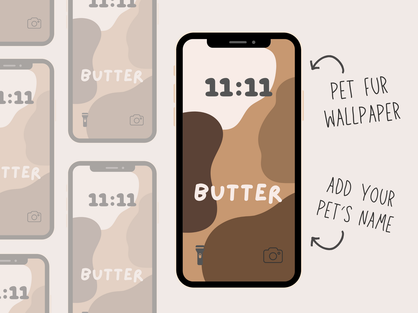 Custom Pet Fur Digital Phone Wallpaper