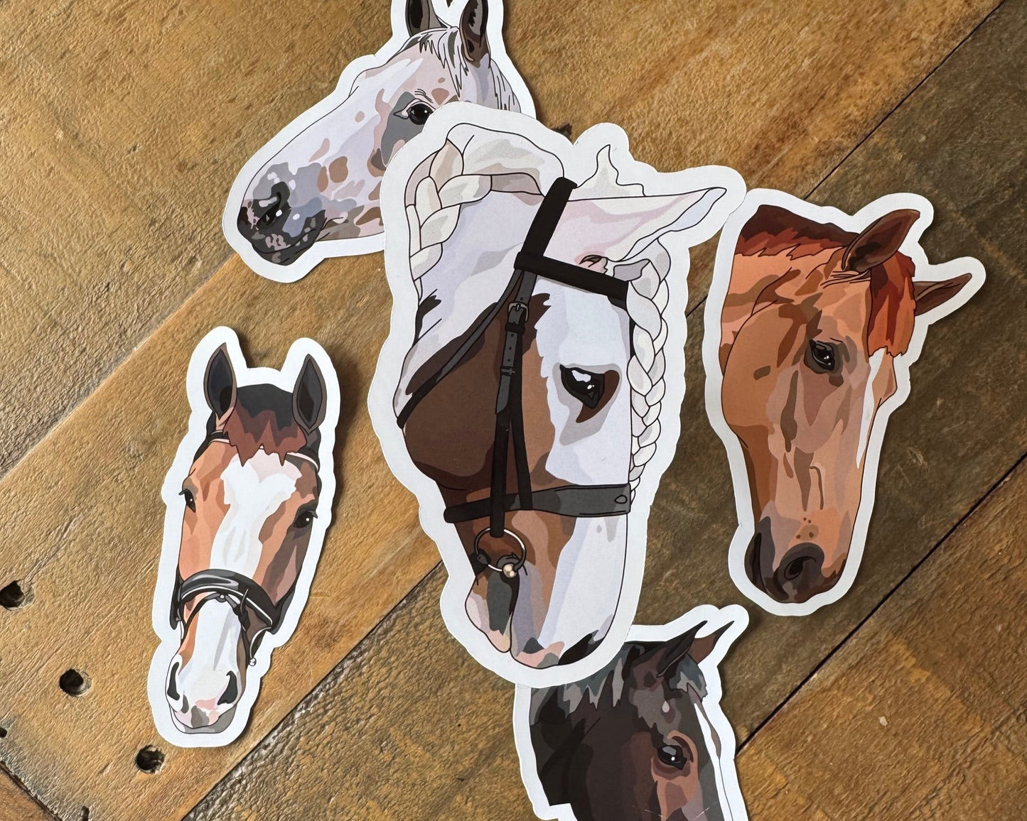 Custom Horse Portrait Sticker Bundle