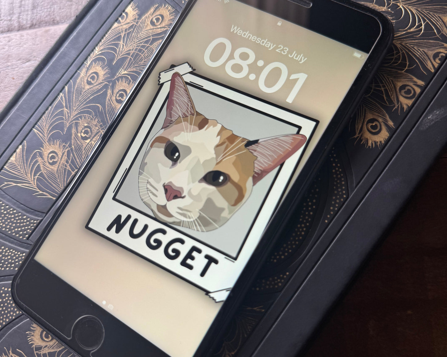 Custom Pet Polaroid Digital Phone Wallpaper