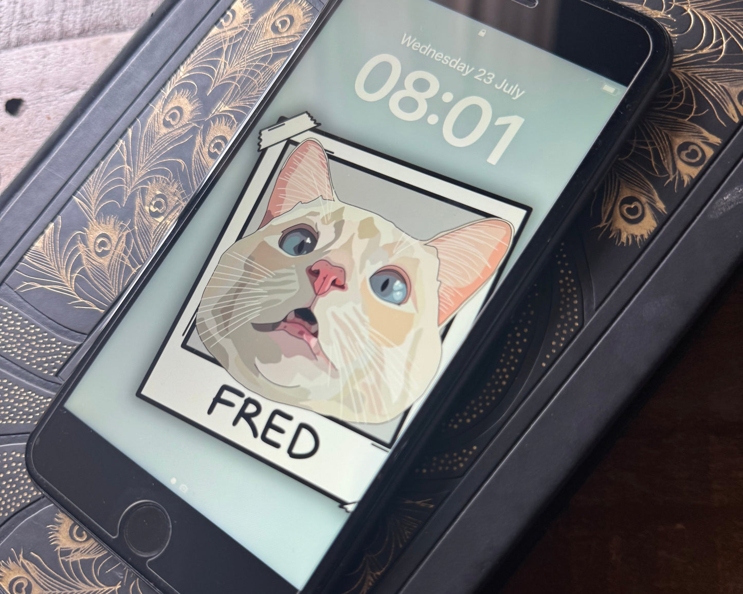 Custom Pet Polaroid Digital Phone Wallpaper